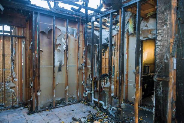Professional Fire Damage Restoration technician working in Trumbauersville, PA
